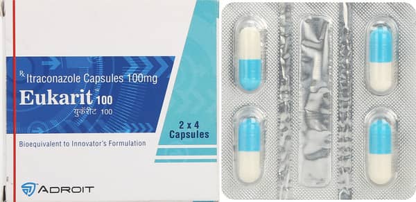 Eukarit 100mg Strip Of 4 Capsules