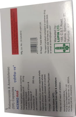 Acemiz Rab Strip Of 10 Capsules