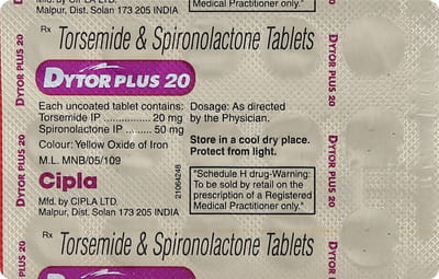 Dytor Plus 20mg Strip Of 15 Tablets