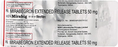 Mirabig 50mg Strip Of 10 Tablets