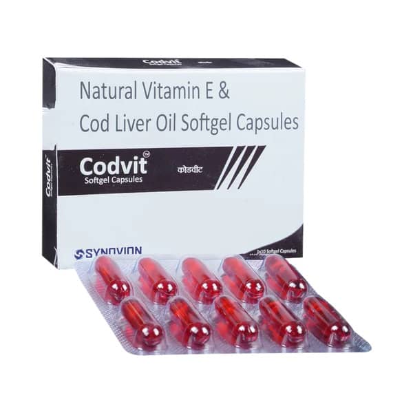 Synovion's Codvit Softgel Strip Of 10 Capsules