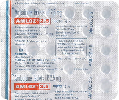 Amloz 2.5mg Strip Of 30 Tablets
