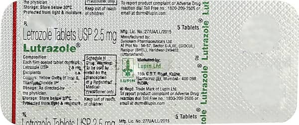 Lutrazole 2.5Mg Tablets 5'S