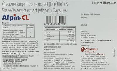 Afpin Cl Strip Of 10 Capsules