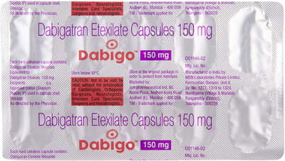 Dabigo 150mg Strip Of 10 Capsules