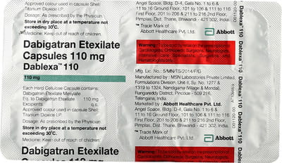 Dablexa 110mg Strip Of 10 Capsules