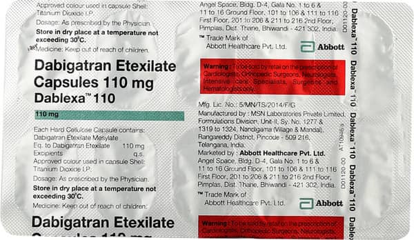Dablexa 110mg Strip Of 10 Capsules