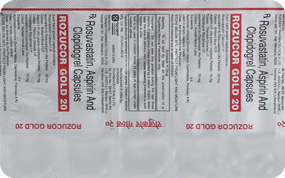 Rozucor Gold 20mg Strip Of 10 Capsules