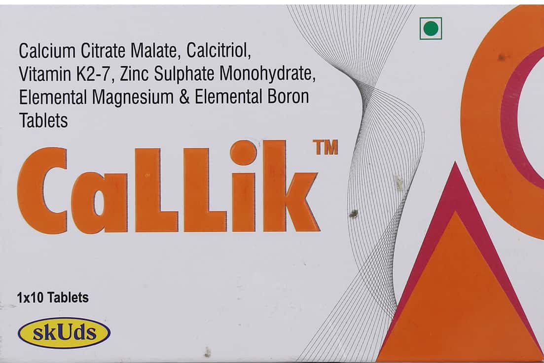 Callik Strip Of 10 Tablets: Uses, Side Effects, Price & Dosage | PharmEasy