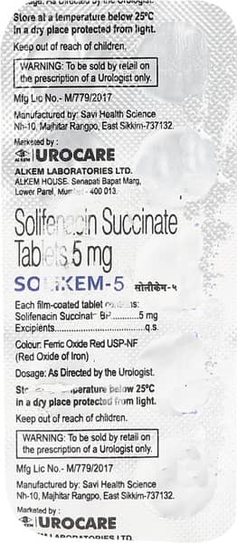 Solikem 5mg Strip Of 10 Tablets