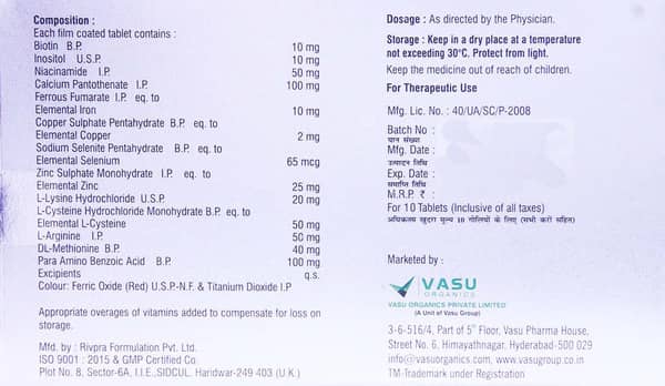 Orgihair Strip Of 10 Tablets