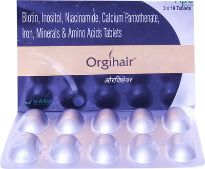 Orgihair Strip Of 10 Tablets