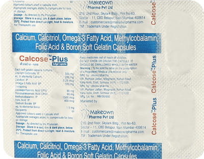 Calcose Plus Strip Of 10 Capsules