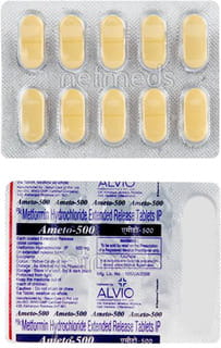 Ameto 500mg Strip Of 10 Tablets