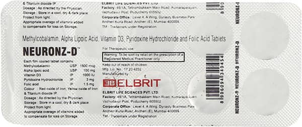 Neuronz D Strip Of 10 Tablets