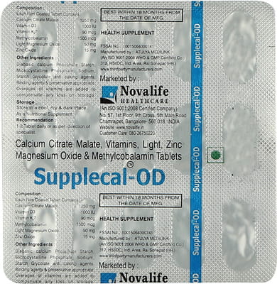 Supplecal Od Tablets 15'S