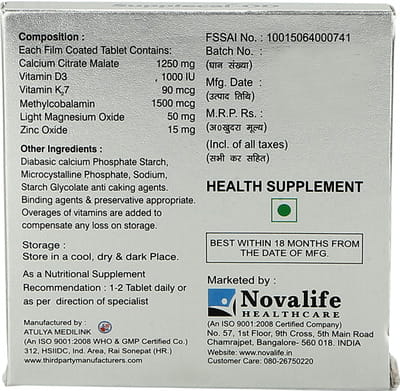 Supplecal Od Tablets 15'S