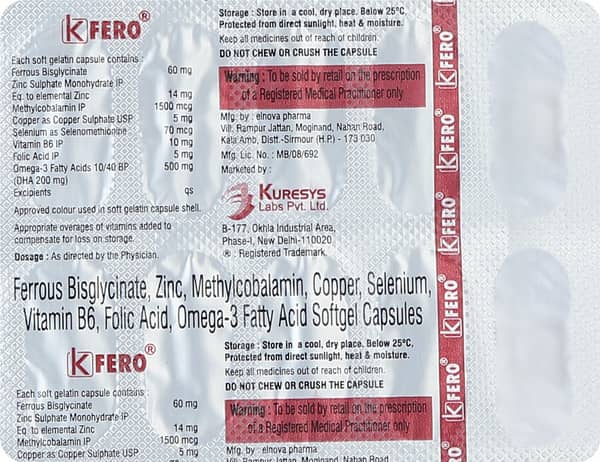 Kfero Strip Of 10 Capsules