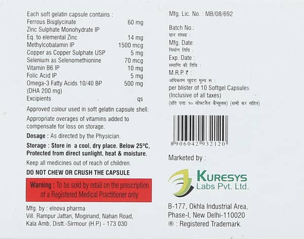 Kfero Strip Of 10 Capsules