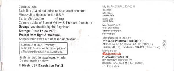 Minym Er 45Mg Strip Of 10 Tablets