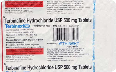 Terbinext 500mg Strip Of 7 Tablets