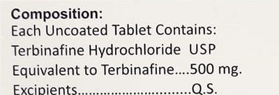 Terbinext 500mg Strip Of 7 Tablets