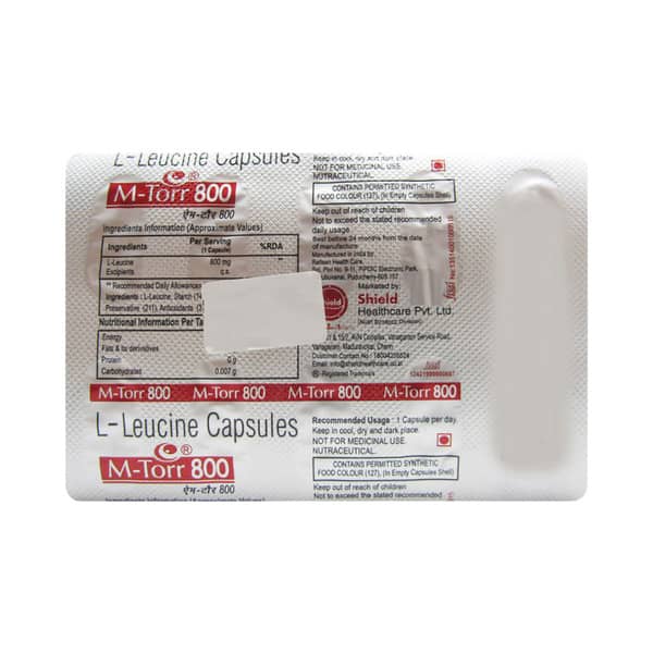 M Torr 800mg Strip Of 10 Capsules