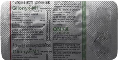 Glionyx M1tab Strip Of 10 Tablets