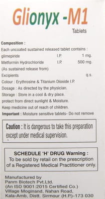 Glionyx M1tab Strip Of 10 Tablets