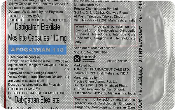 Afogatran 110mg Strip Of 10 Capsules