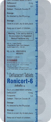 Ronicort 6mg Strip Of 10 Tablets