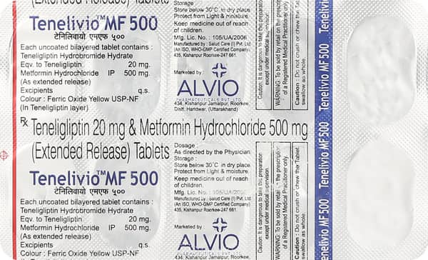 Tenelivio Mf 500Mg/20Mg Strip Of 10 Tablets
