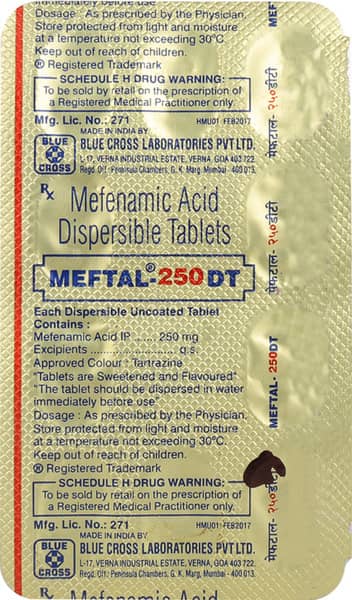 Meftal 250 DT Tablet