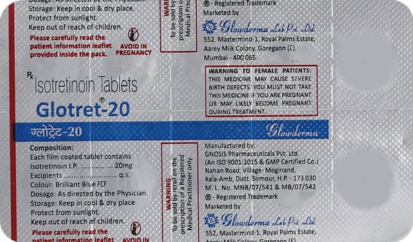Glotret 20mg Strip Of 10 Tablets