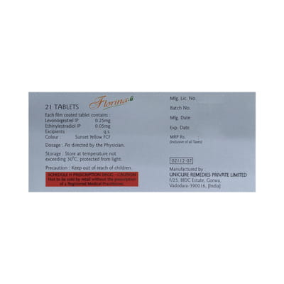 Florina G Strip Of 21 Tablets