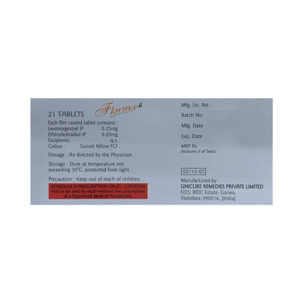 Florina G Strip Of 21 Tablets