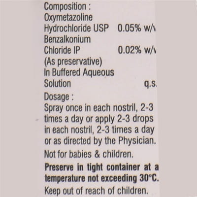 Maxtra O Bottle Of 10ml Nasal Spray