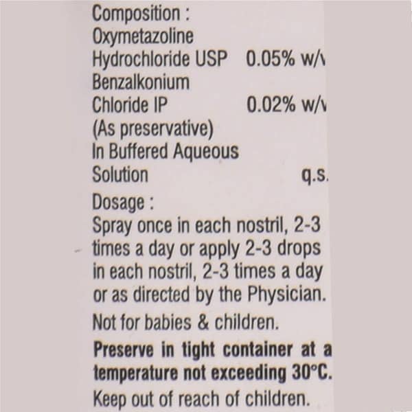 Maxtra O Bottle Of 10ml Nasal Spray