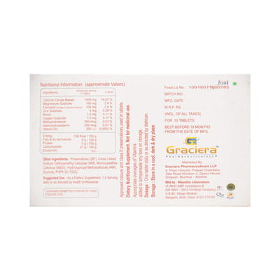 Calcious Xp Strip Of 10 Tablets