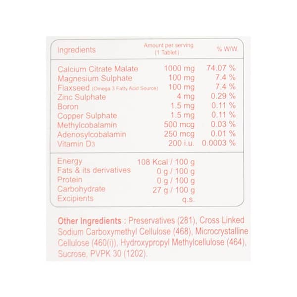 Calcious Xp Strip Of 10 Tablets