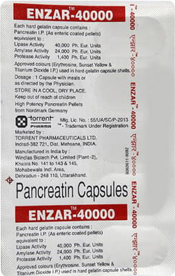 Enzar 40000 Strip Of 10 Capsules