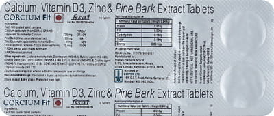 Corcium Fit Strip Of 10 Tablets