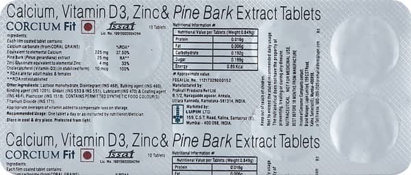 Corcium Fit Tablet