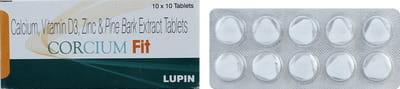Corcium Fit Strip Of 10 Tablets