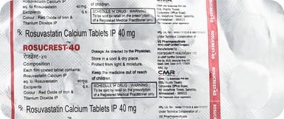 Rosucrest 40mg Strip Of 10 Tablets