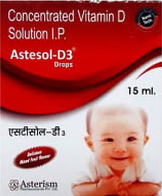 Astesol D3 800iu Mixed Friut Flavour Bottle Of 15ml Oral Drops
