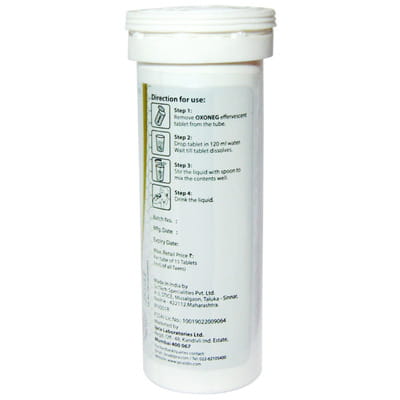 Oxoneg Orange Flavour Bottle Of 15 Effervescent Tablets