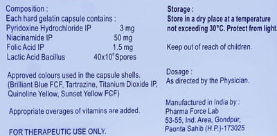 Flora Bc Nf Strip Of 10 Capsules