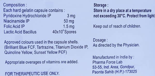 Flora Bc Nf Strip Of 10 Capsules
