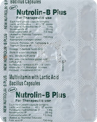 New Nutrolin B Plus Strip Of 15 Capsules